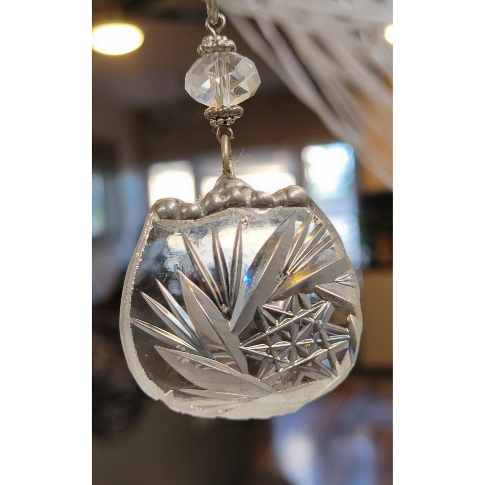 Broken Crystal American Brilliant Soldered Pendant